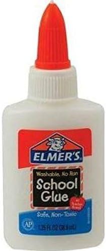 Elmers School Glue, Washable No-Run, 1.25oz