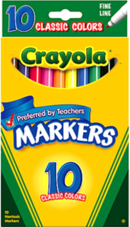 Crayola Classic Colors Fine Line, 10count