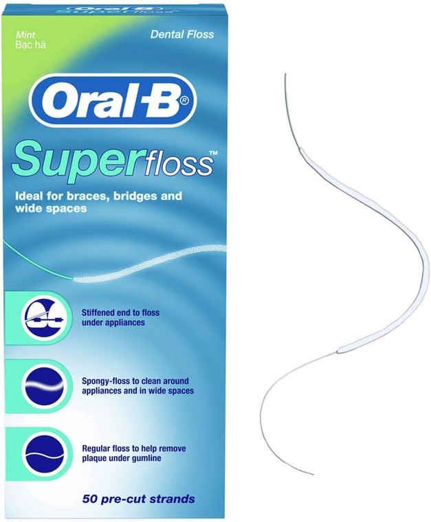 Oral-B Super Floss Dental Floss, Mint