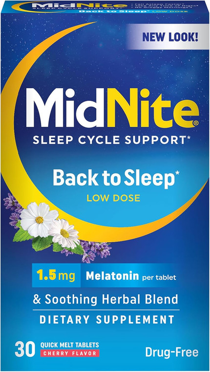 MidNite Back to Sleep Low Dose, 30count
