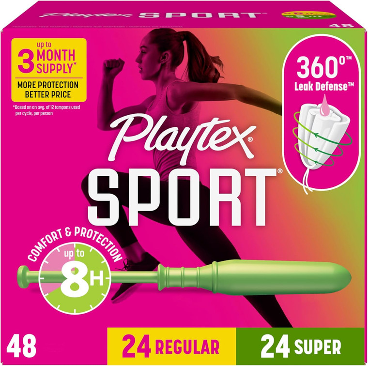 Playtex Sport Tampons Multipack, 48count