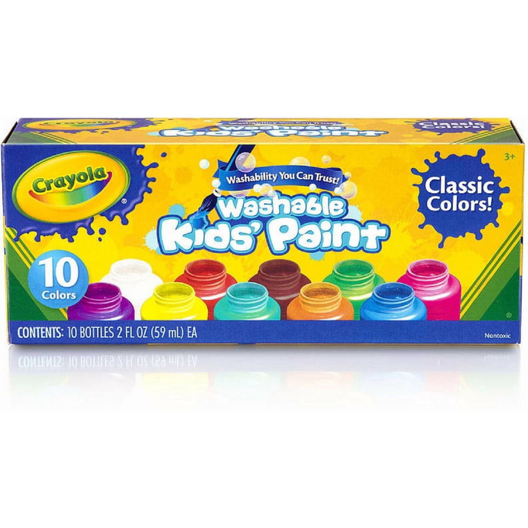 Crayola Washable Kids Paint, Assorted Colors.