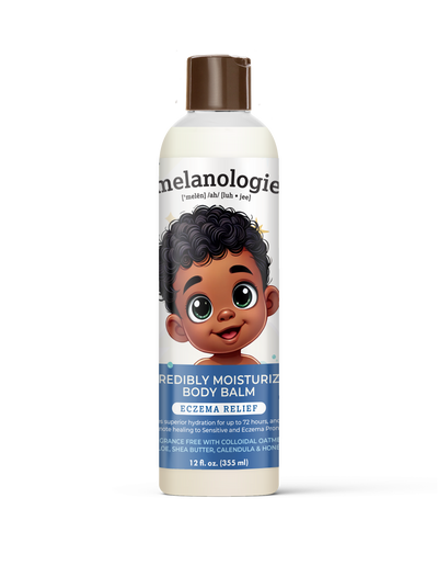 Melanologie Incredibly Moisturizing Body Balm Eczema Relief, 12 OZ