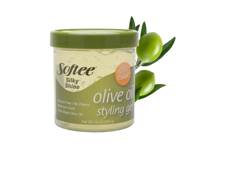 SOFTEE OLIVE STYLE GEL, 16 OZ