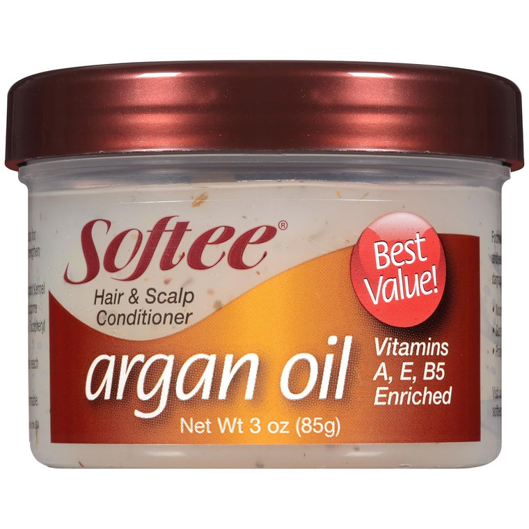 Softee Hair and Scalp Conditioner Argan Oil, 3 OZ