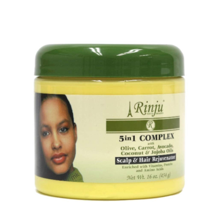 Rinju 5in1 Complex Scalp & Hair Rejuvenator Cream, 16 Oz