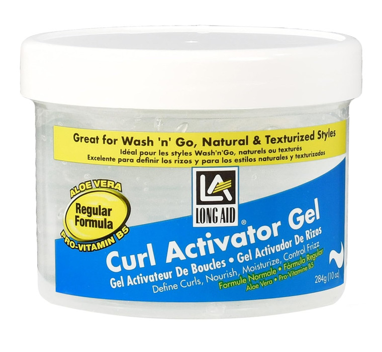 Long Aid Curl Activator Gel With Aloe Vera Regular, 10.5 Oz