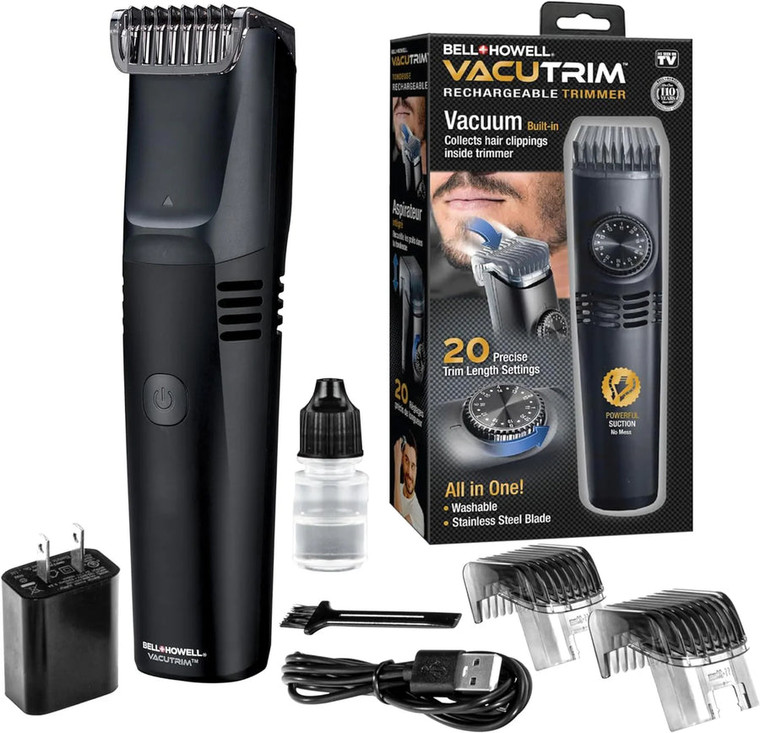 Bell + Howell Vacuum Trimmer Rechargeable, Clipper