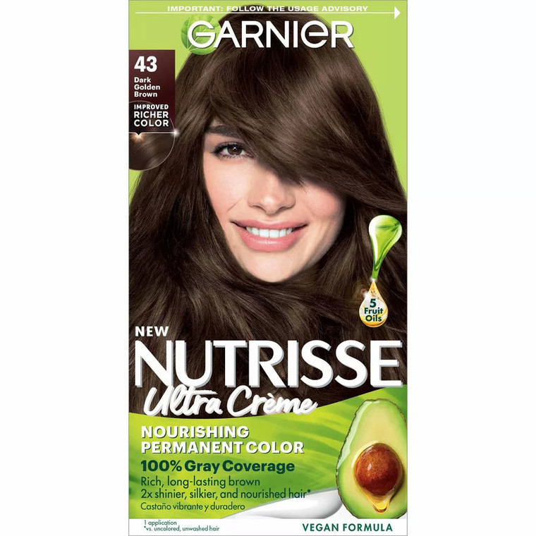 Garnier Nutrisse Ultra Creme, 43 Dark Golden Brown