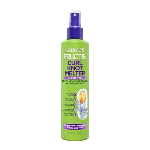 Garnier Fructis Curl Knot Melter Detangler Spray, 8.5oz
