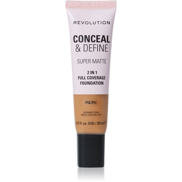REVOLUTION Conceal and Define Full Coverage Tube Foundation F12.7NC, 0.77 oz