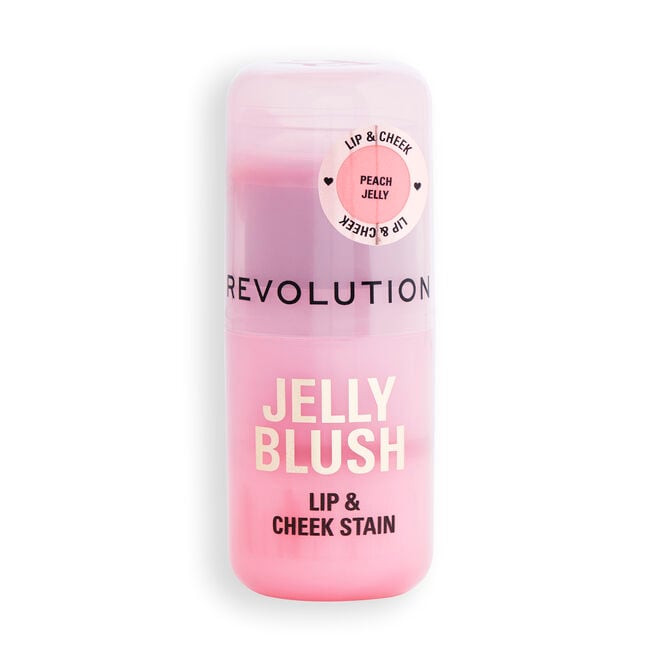 REVOLUTION Jelly Blush Stick Lip and Cheek Stain Peach Orange