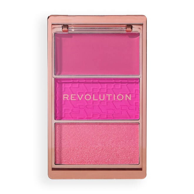 REVOLUTION Blush Icon Palette Hot Pink Flag