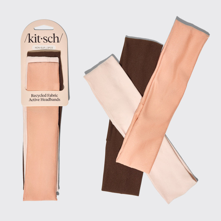 Kitsch Recycled Fabric Headbands, 3count