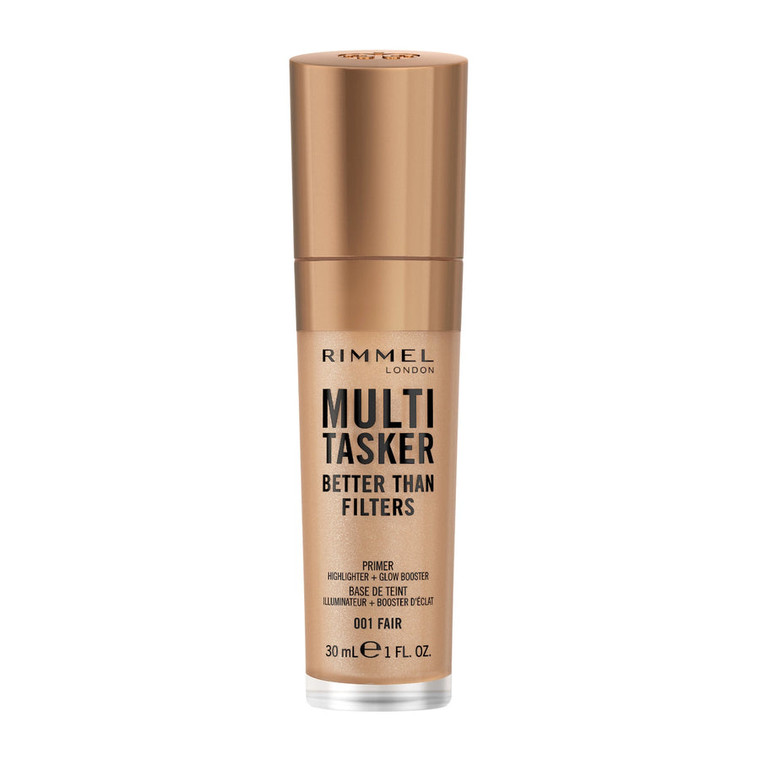 Rimmel London Multi Tasker Better Than Filters 3-in-1 Primer, Highlighter + Glow Booster 001 Fair