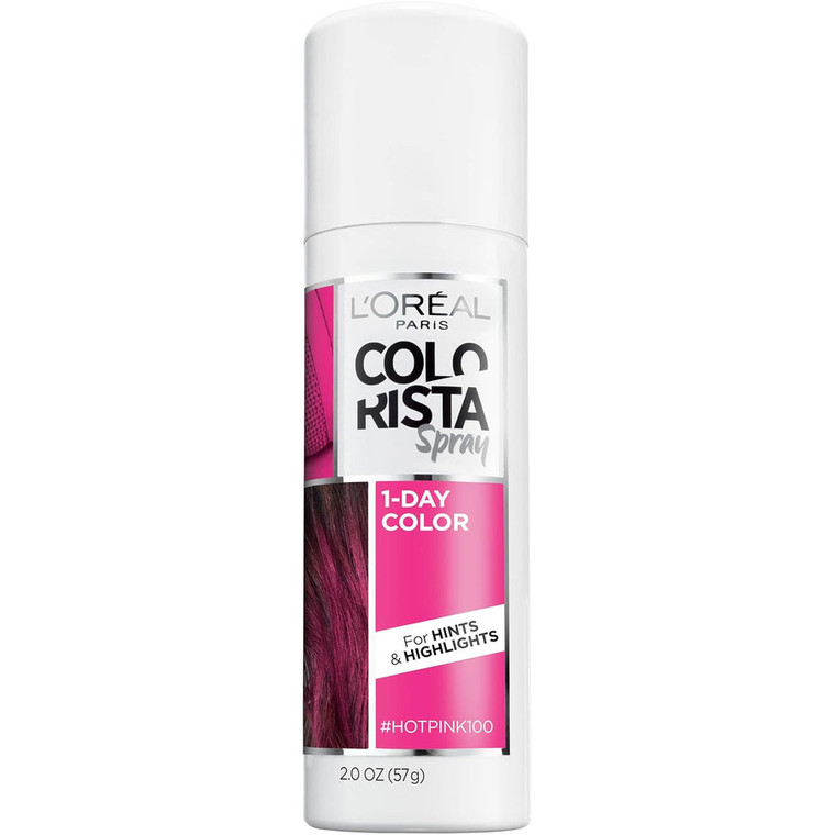 Loreal Paris Colorista Spray, 100 Hot Pink, 2oz
