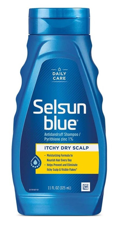 Selsun Blue Shampoo Dandruff Itchy Dry Scalp 11Oz