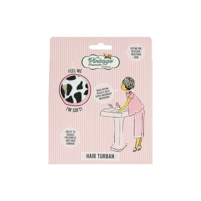 The Vintage Cosmetic Company Hair Turban, Leopard