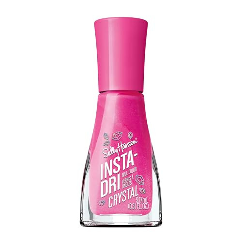 Sally Hansen Insta-Dri Nail Polish, Crystal Collection Pink Charm Stone