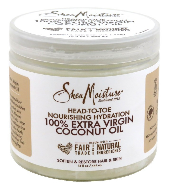 Shea Moisture 100% Xtra-Virgin Coconut Oil 15Oz Head-To-Toe