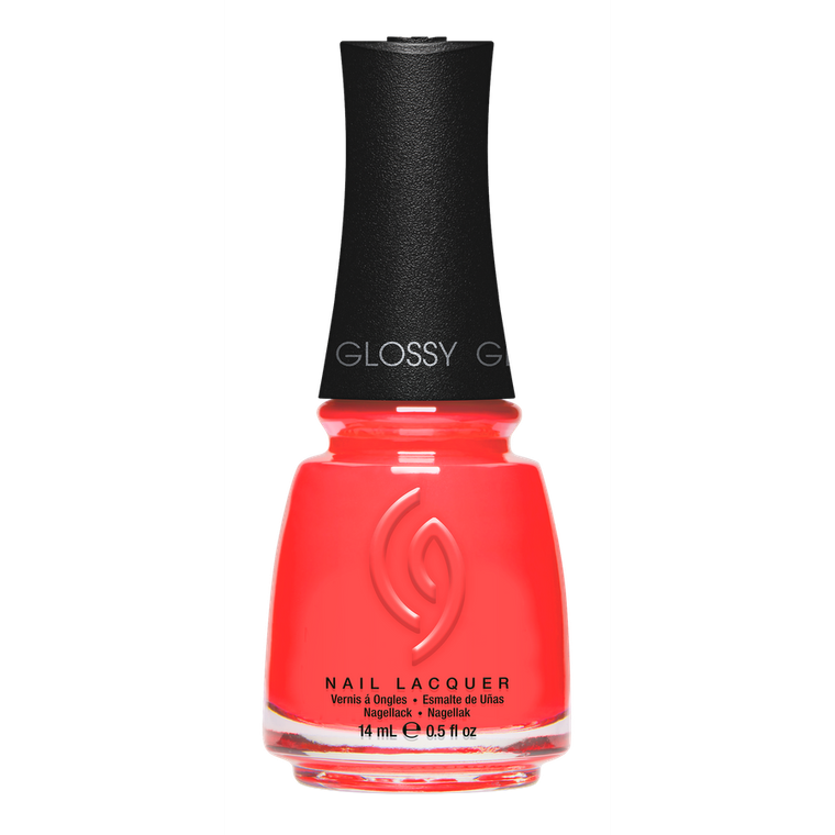 China glaze Nail Lacquer, Glossy Finish, Sun Set the Mood