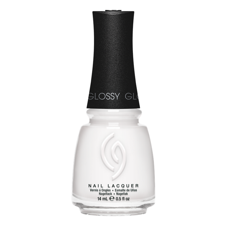 China glaze Nail Lacquer, Glossy Finish, White On White