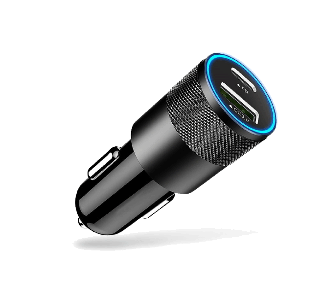Brooklyn Audio Fast-Charge Dual Output Car Charge Adapter Black