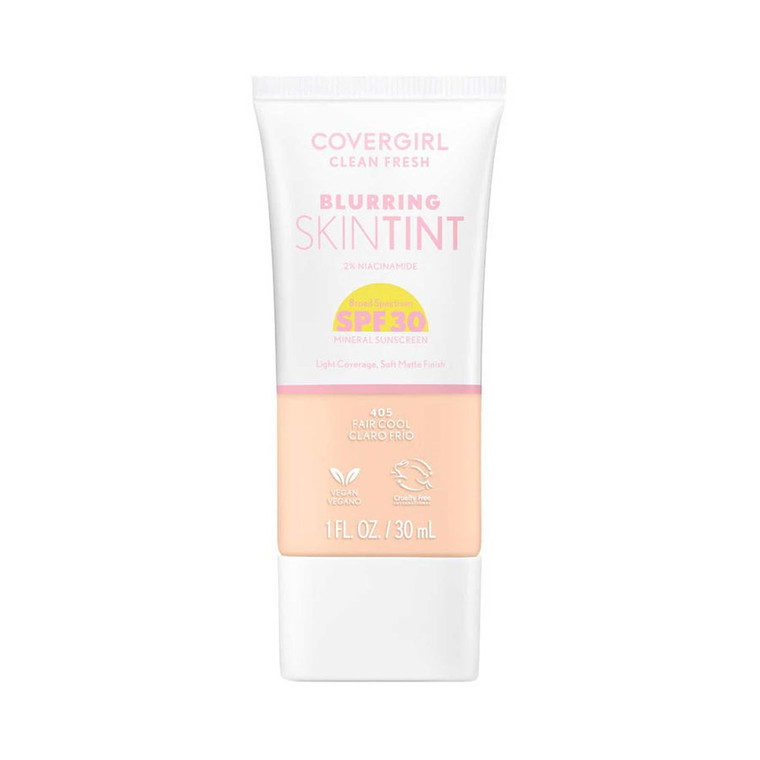 CoverGirl Clean Fresh Blurring Skin Tint SPF 30, 405 Fair Cool