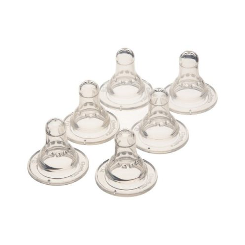 NIPPLES SILCONE SLOW 6 ct