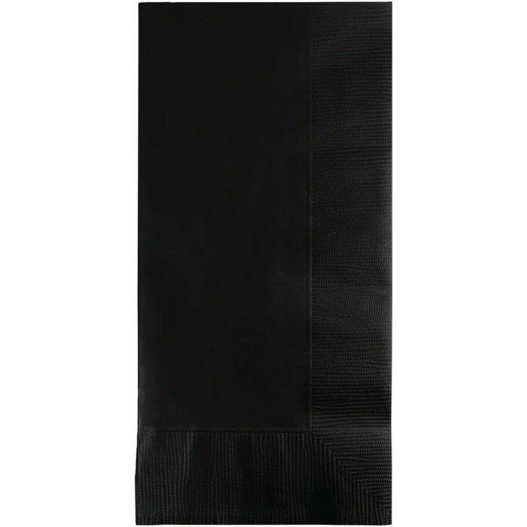 SENSATIONS Dinner Napkins Black Velvet, 40 count