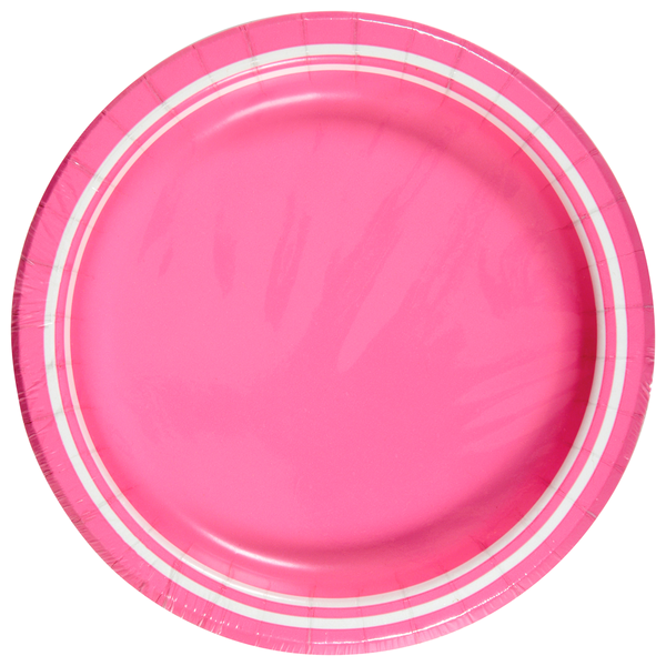 SENSATIONS Premium Paper Lunch Plates Candy Pink, 20 count