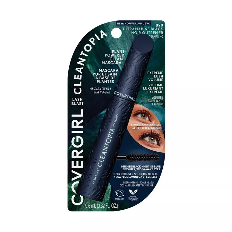 CoverGirl Lash Blast Cleantopia Mascara, 820 Ultramarine Black