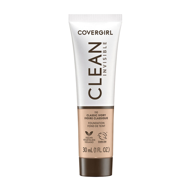 CoverGirl Clean Invisible Foundation, 110 Classic Ivory