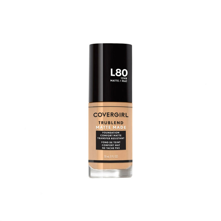 CoverGirl TruBlend Matte Liquid Foundation, L80 True Ivory