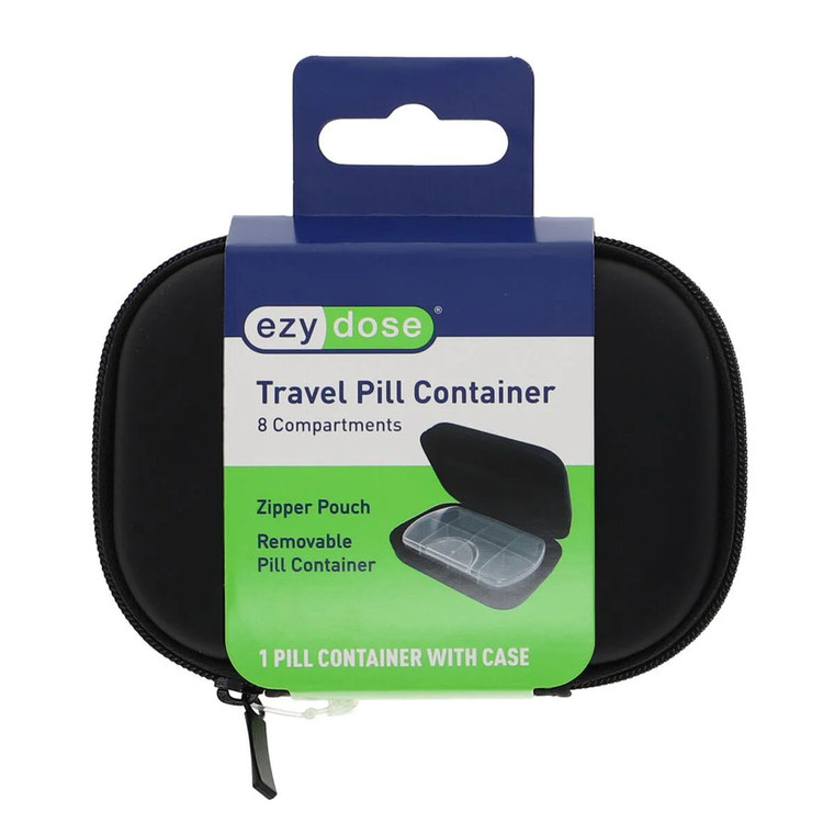 ezy dose Hard Sided Pocket Pharmacy Pill Case Black