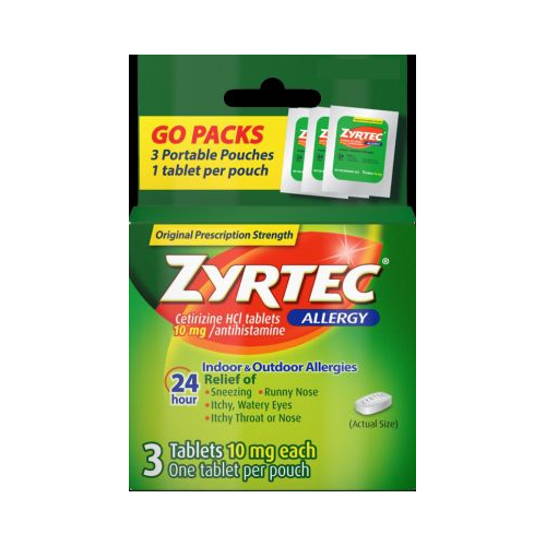 Johnson & Johnson ZYRTEC ALLERGY TABLET 3CT