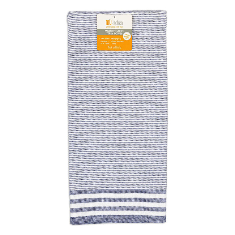 MUkitchen Modern Terry Towel Ink Blue