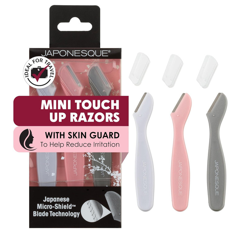 Japonesque Mini Touch Up Razors, 3count