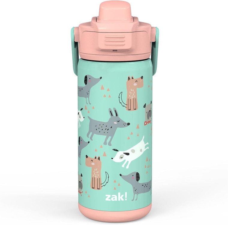 Zak Stainless Steel Vacuum Bottle Dog, 14 oz