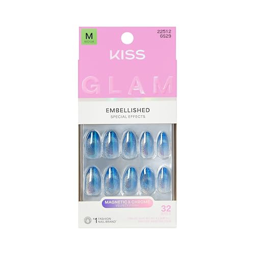 Kiss Glam Premium Faux Nails, Glow Forever