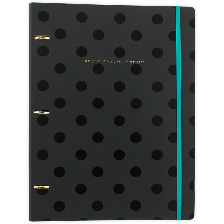 West Village by Mead Large 3-Ring Binder with Notebook Black