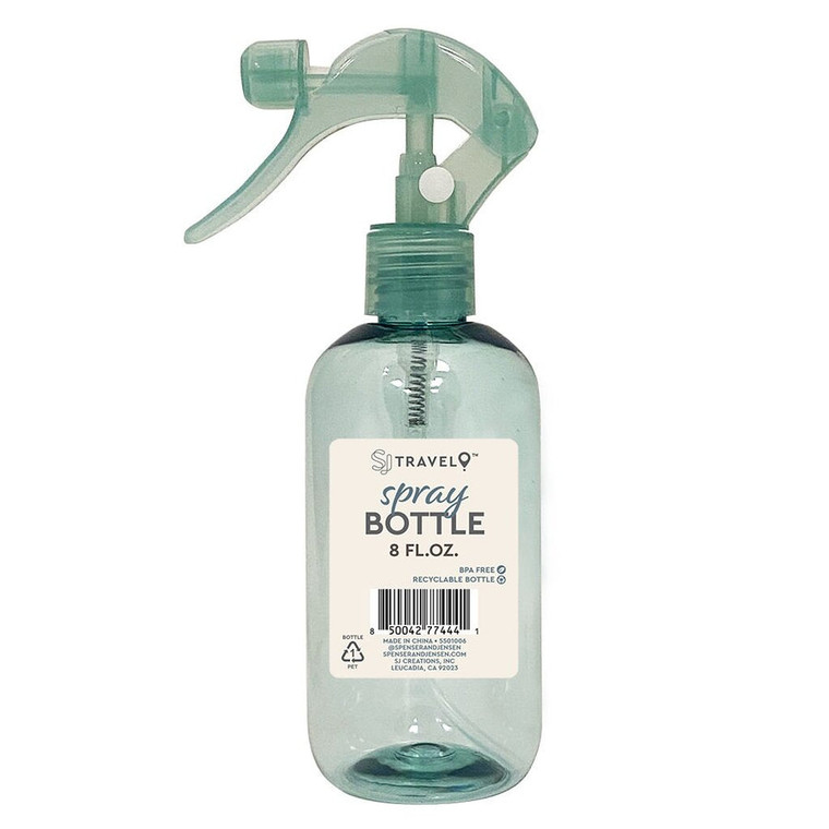 SJ Travel Plastic Spray Bottle, 8 oz