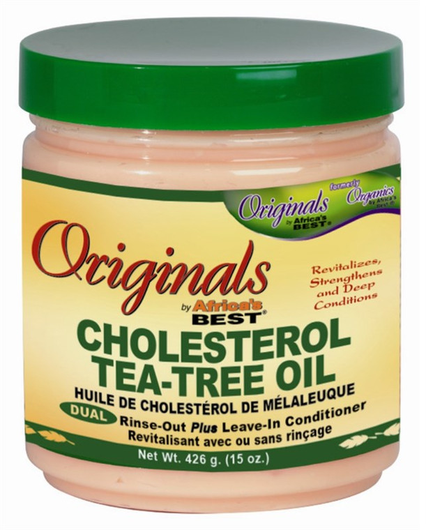 Africas Best Orig Cholestrol Teatree 15Oz Jar