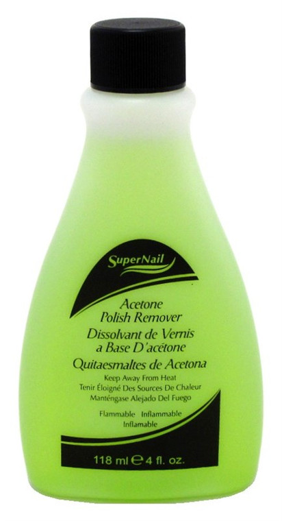 Super Nail 4Oz Acetone Polish Remover (Lime-Green)
