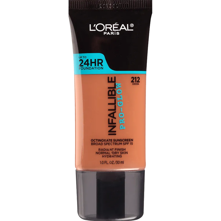 Loreal Paris Infallible Pro-Glow Foundation, 212 Cocoa