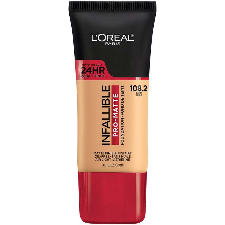 Loreal Paris Foundation, Oil Free, 108.2 Sand