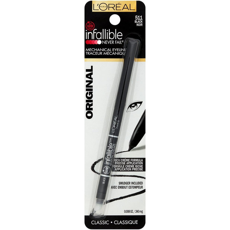 Loreal Paris Eyeliner with Built in Sharpener, 511 Black, 0.008oz