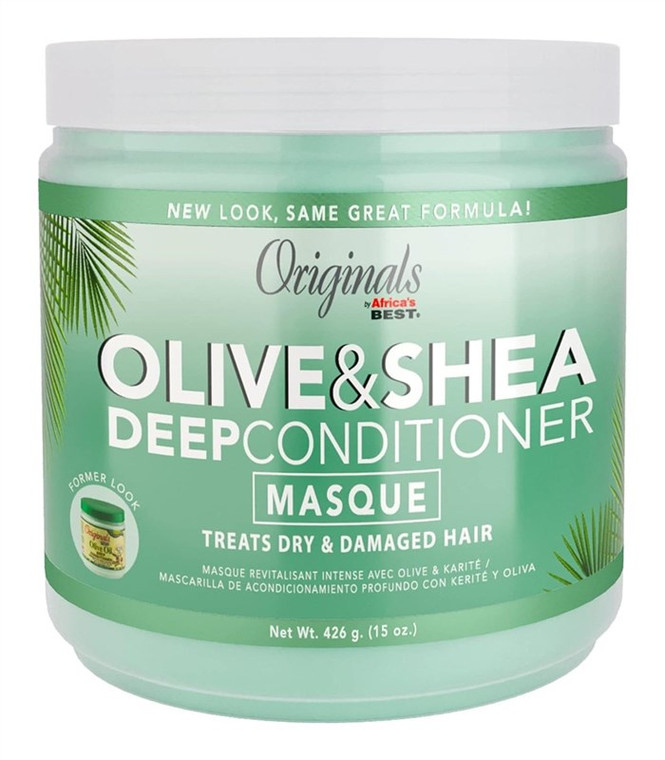 Africas Best Orig Olive & Shea Deep Conditioner Masque 15Oz