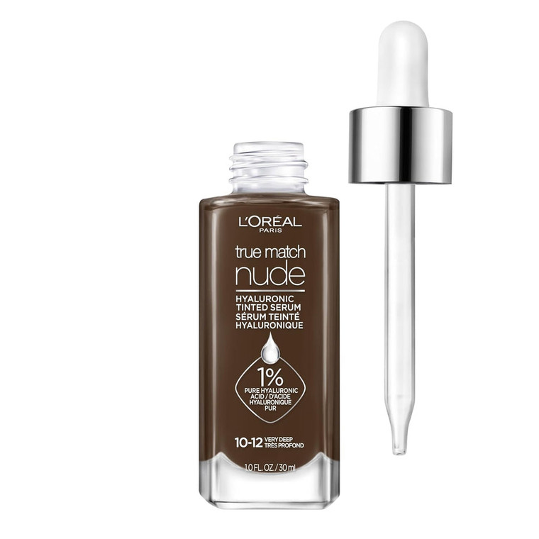 Loreal Paris Foundation Skincare Hybrid, 10-12 Very Deep, 1oz