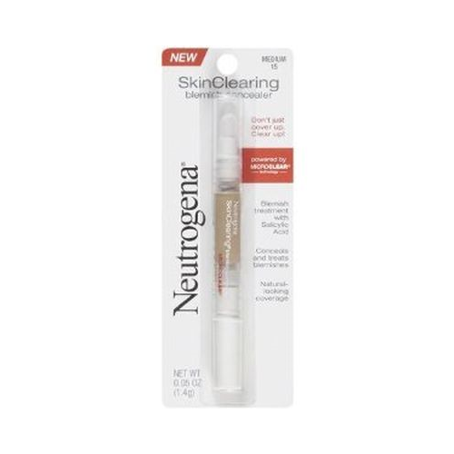 Neutrogena SkinClearing Blemish Concealer Makeup, Medium 15, .05 oz